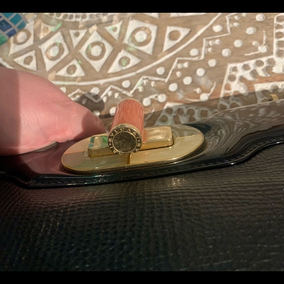 BVLGARI ISABELLA ROSSELLINI LEATHER HANDBAG black calf - Picture 5 of 15